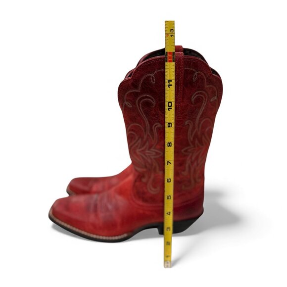Womens Ariat Red Cowboy Boots Size 6.5 - Picture 5 of 10